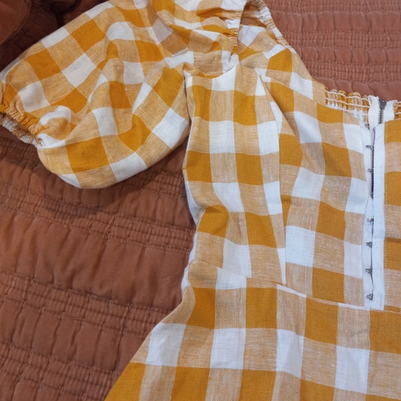 REFORMATION CHECKED DRESS MINI - Picture 5 of 8